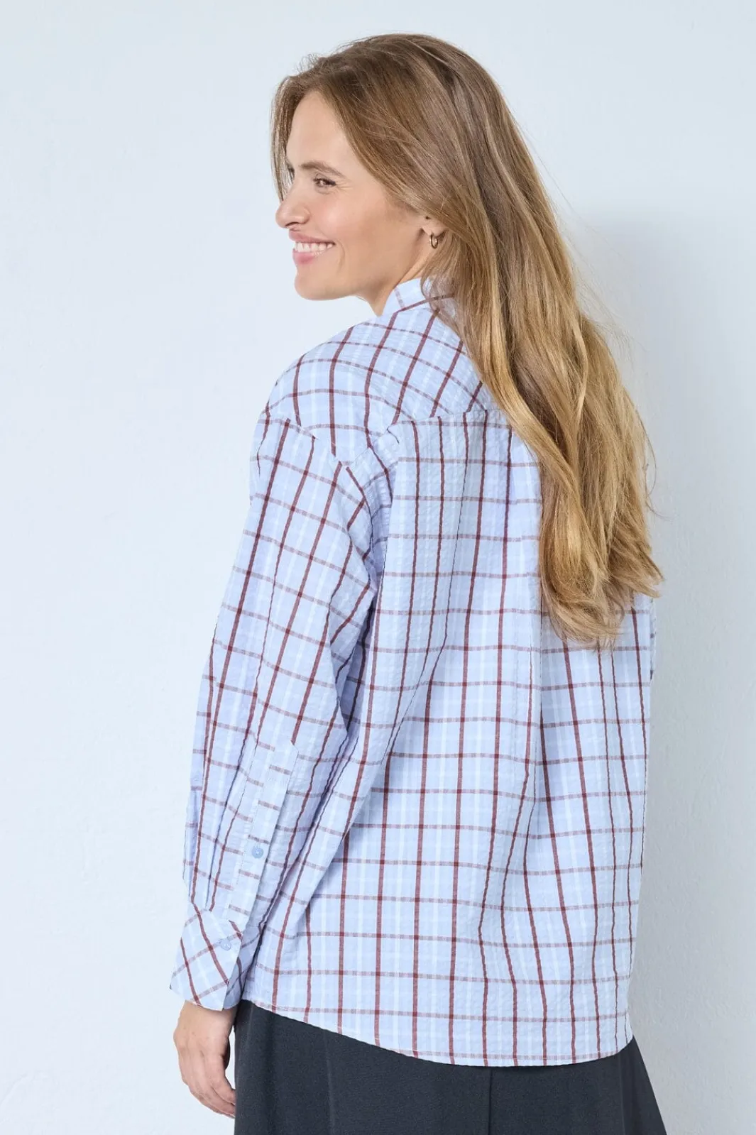 Sale Mileycc Oversize Shirt 45036 Bluser & Skjorter|Ammevenligt Tøj