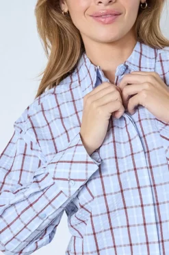 Sale Mileycc Oversize Shirt 45036 Bluser & Skjorter|Ammevenligt Tøj