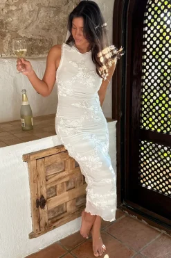 Best Miraic Mesh Dress A23766 Kjoler