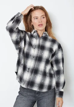 Co´Couture Bluser & Skjorter|Ammevenligt Tøj<Mobycc Check Shirt 35900