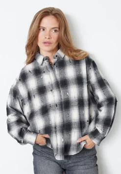 Co´Couture Bluser & Skjorter|Ammevenligt Tøj<Mobycc Check Shirt 35900