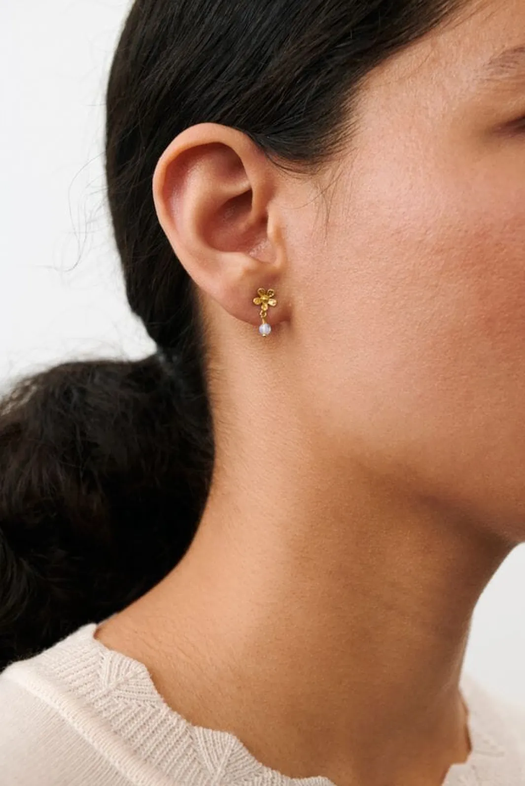 Hot Moonstone Poppy Earsticks e-370-gp Øreringe