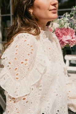 Neo Noir Bluser & Skjorter<Nadira Embroidery Blouse