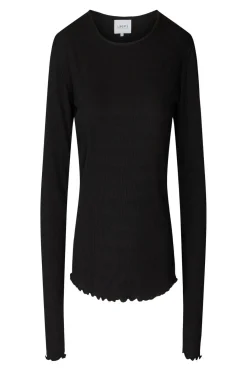 Sale Natalia Ls Round Neck Blouse Bluser & Skjorter