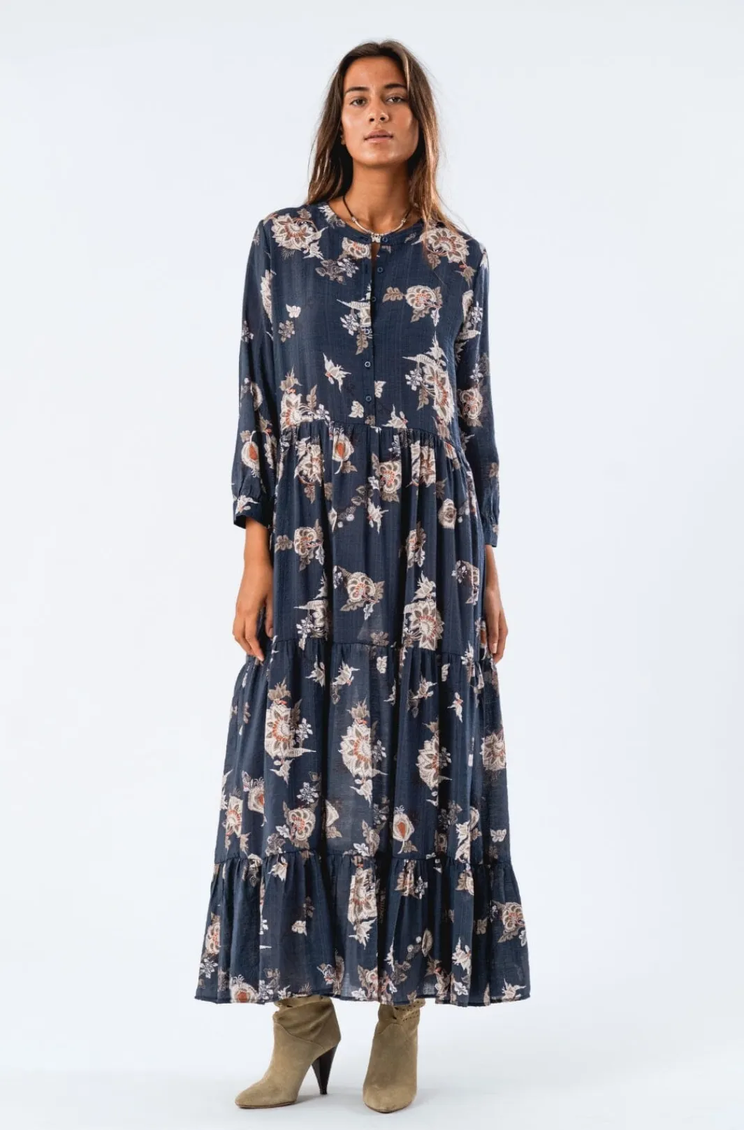 Outlet Neell Maxi Dress Ls24553-3020 Ammevenligt Tøj