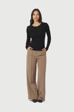 Neo Noir Bluser & Skjorter<Nella Fine Rib Blouse 167271