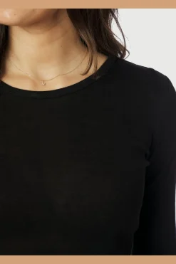 Neo Noir Bluser & Skjorter<Nella Fine Rib Blouse 167271