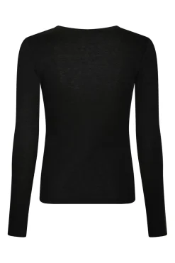 Neo Noir Bluser & Skjorter<Nella Fine Rib Blouse 167271