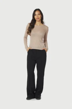 Neo Noir Bluser & Skjorter<Nella Fine Rib Blouse 167271
