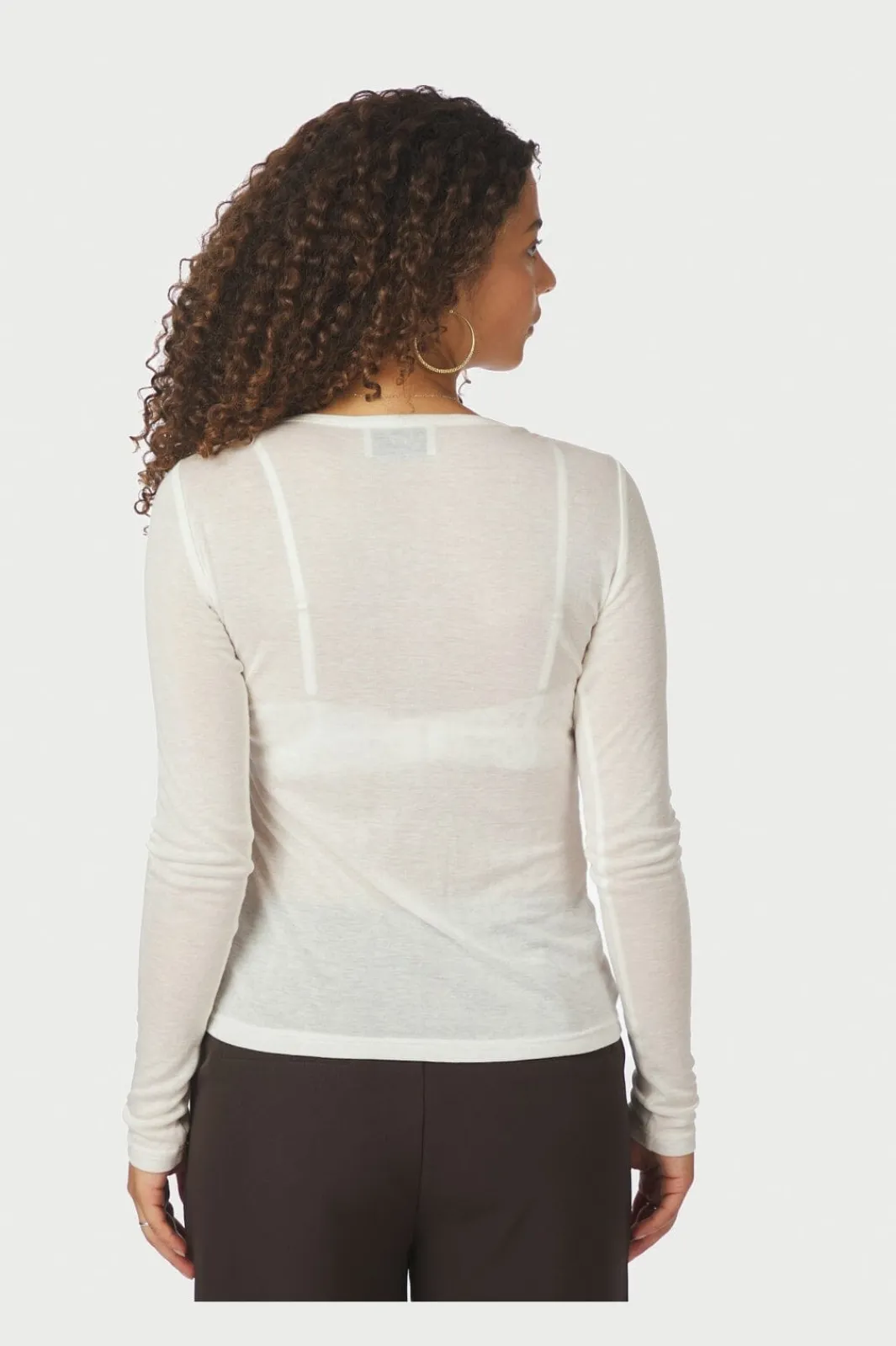 Nella Fine Rib Blouse 167271 Bluser & Skjorter