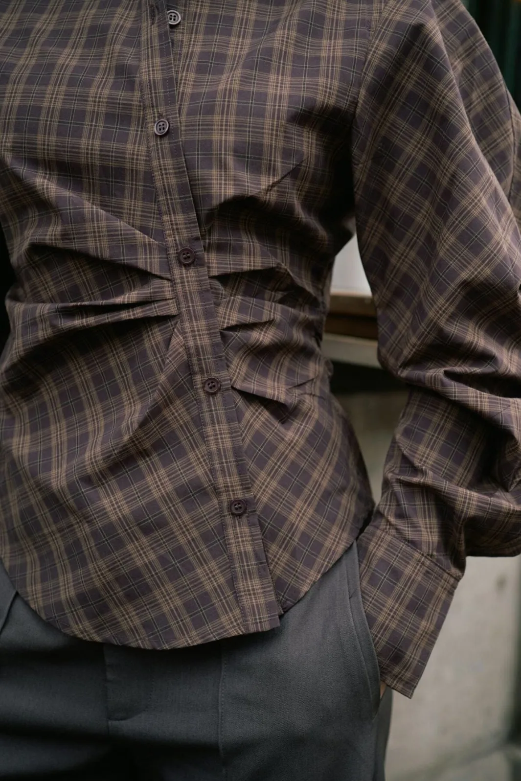 Best Neoella Check Shirt 167459 Bluser & Skjorter|Ammevenligt Tøj
