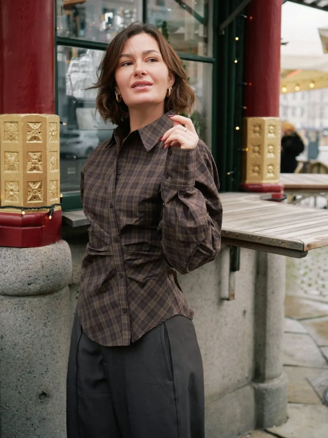 Best Neoella Check Shirt 167459 Bluser & Skjorter|Ammevenligt Tøj
