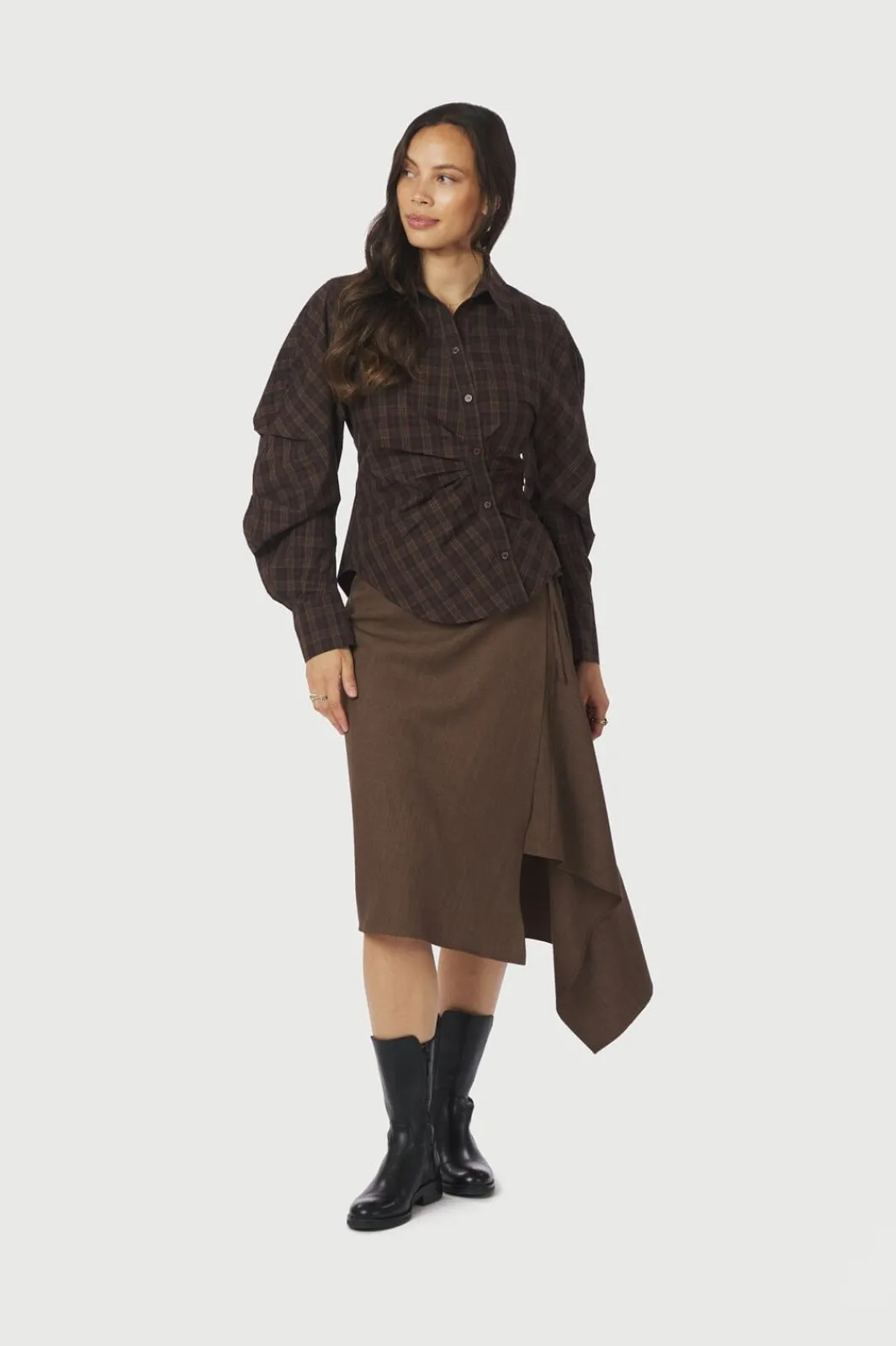 Best Neoella Check Shirt 167459 Bluser & Skjorter|Ammevenligt Tøj