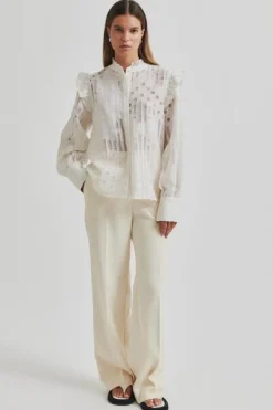 Second Female Bluser & Skjorter|Ammevenligt Tøj<Nete Frill Shirt 59393