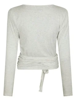 Nia Jersey Wrap Blouse 165501 Træningstøj|Bluser & Skjorter