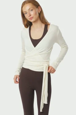 Neo Noir Træningstøj|Bluser & Skjorter<Nia Jersey Wrap Blouse 165501