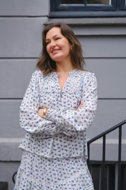 Best Nipoa Dot Flower Blouse 165284 Bluser & Skjorter|Sæt 🛍️