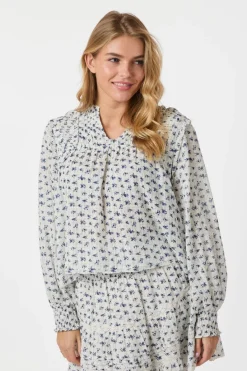 Best Nipoa Dot Flower Blouse 165284 Bluser & Skjorter|Sæt 🛍️