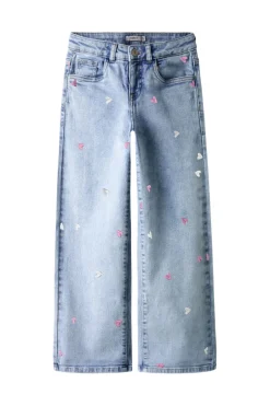 Børn Name It Bukser & Leggings<Nkfrose Wide Emb Jeans 2010-Fr