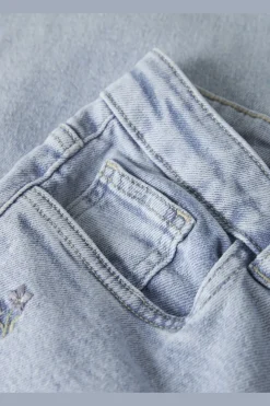 Best Nkfrose Wide Emb Jeans 2010-Fr Børn Bukser & Leggings