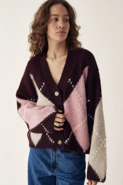Outlet N-Laiana Knit Cardigan 14670002 Cardigans|Ammevenligt Tøj