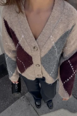 Clearance N-Laiana Knit Cardigan 14670002 Cardigans|Ammevenligt Tøj