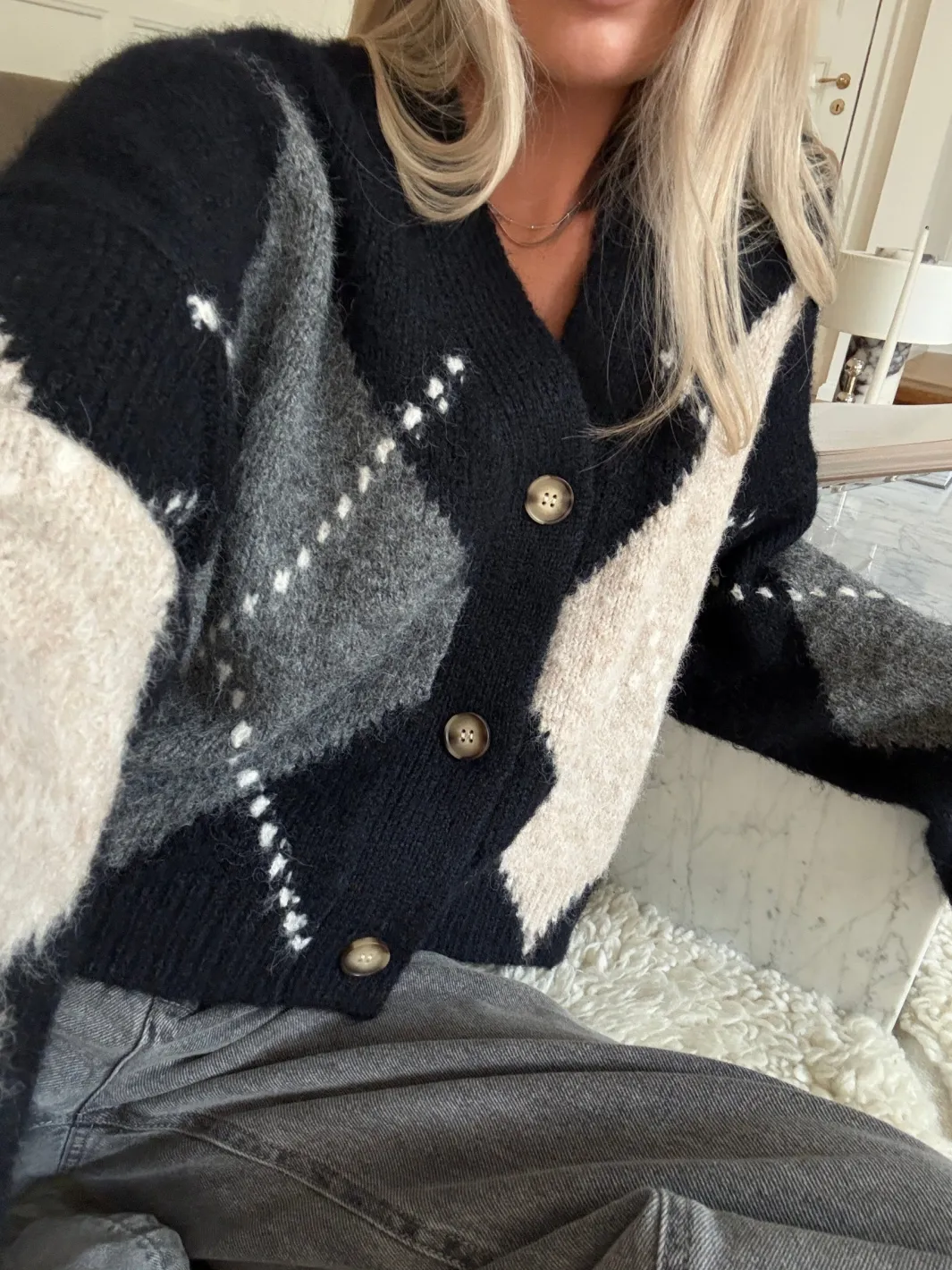 Clearance N-Laiana Knit Cardigan 14002 Cardigans|Ammevenligt Tøj