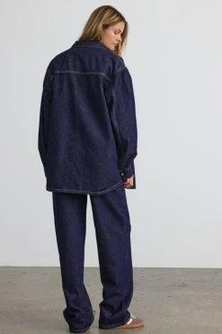 Sale Nmalva L/S Denim Shacket Az386Db Overtøj & Jakker