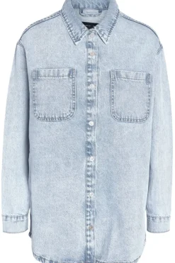 Noisy May Bluser & Skjorter<Nmalva L/S Denim Shacket Az352Lb