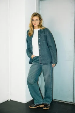 Noisy May Bluser & Skjorter<Nmalva L/S Tinted Washed Shirt Az449Mb