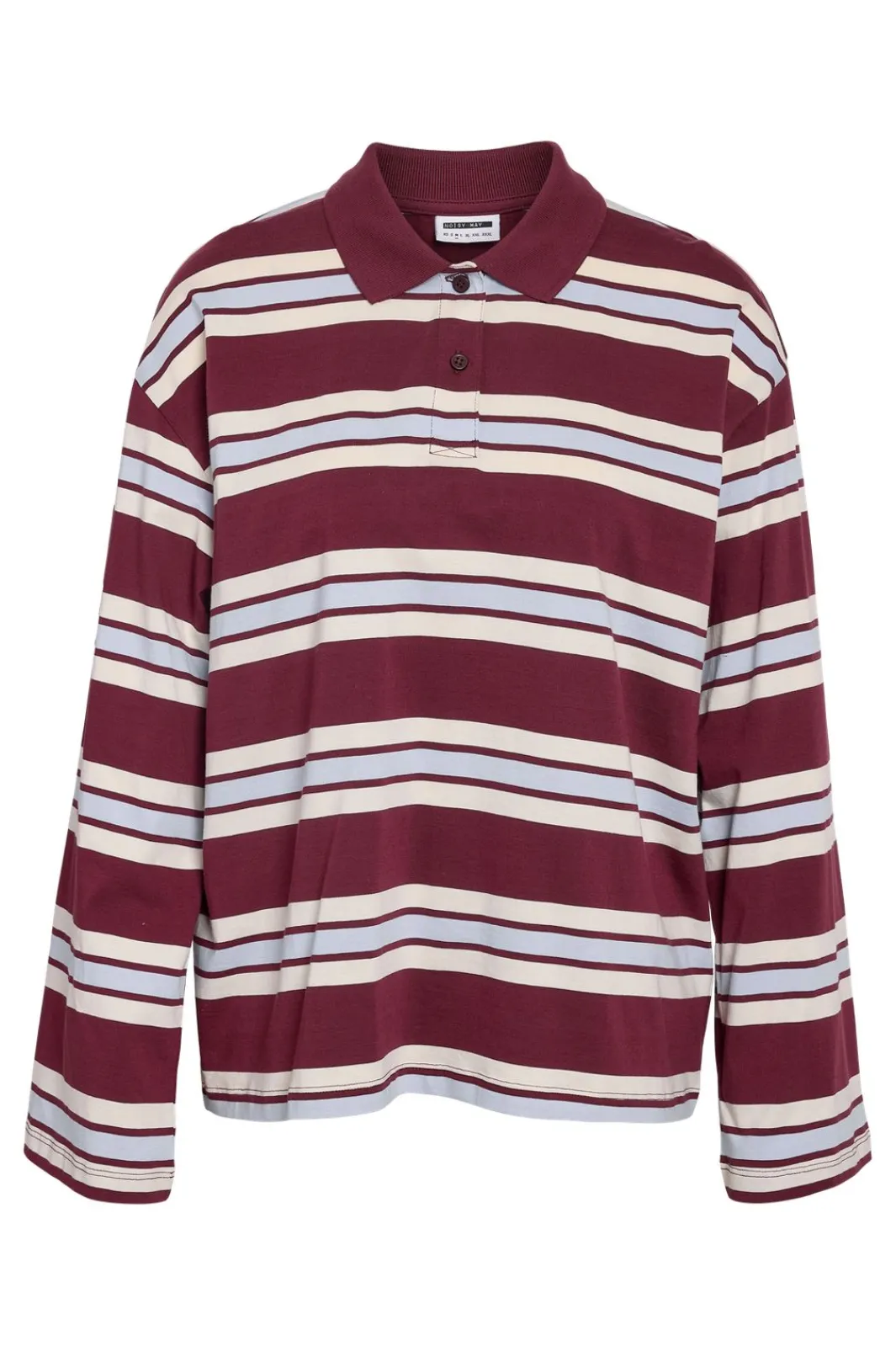 Noisy May Bluser & Skjorter<Nmaura L/S Striped Polo Shirt