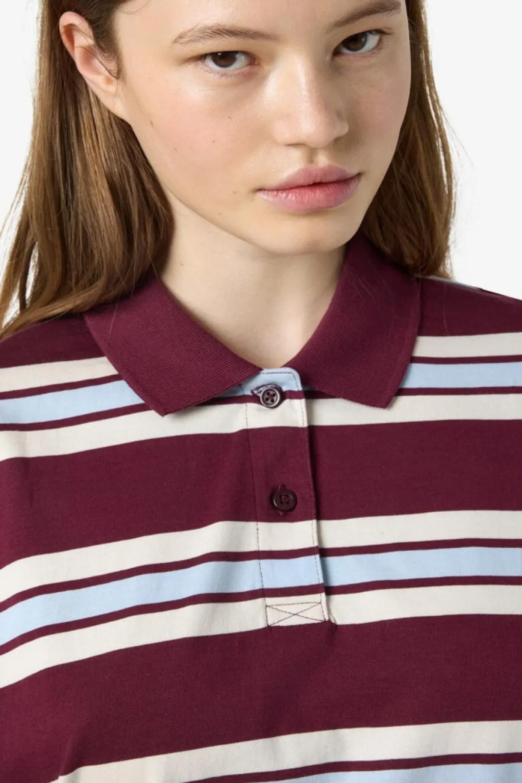 Noisy May Bluser & Skjorter<Nmaura L/S Striped Polo Shirt