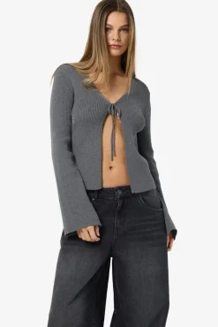 Best Nmaylin L/S Tie Knit Cardigan Dd Cardigans