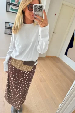 Noisy May Nederdele<Nmbambi Midi Satin Skirt