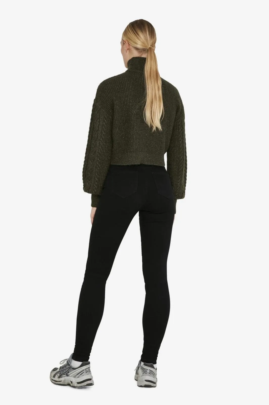 Clearance Nmcallie Skinny Black Jeans Fwd Bukser, Jeans & Leggings