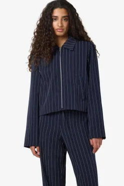 Noisy May Sæt 🛍️|Overtøj & Jakker<Nmella L/S Pinstripe Jacket Fwd