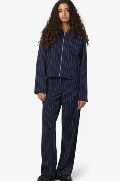 New Nmella Nw Pinstripe Pants Fwd Sæt 🛍️|Bukser, Jeans & Leggings
