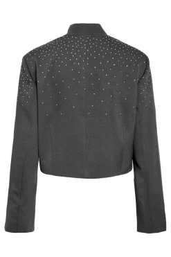 Clearance Nmellie Rhinestone Cropped Jacket Fwd Sæt 🛍️|Overtøj & Jakker