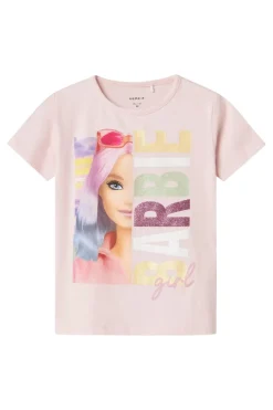 Best Nmfalda Barbie Ss Nreg Top Box Sky Børn T-Shirts & Toppe