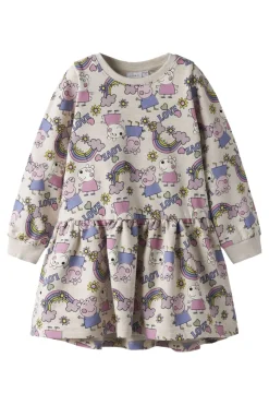 New Nmfdarma Peppa Ls Swe Dress Børn Kjoler