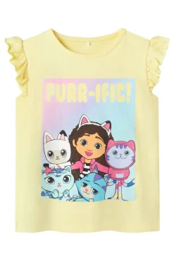 Børn Name It T-Shirts & Toppe<Nmfmedis Gabby Ss Top Box Sky