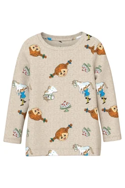 Discount Nmfsoca Pippi Ls Top Sky Børn T-Shirts & Toppe