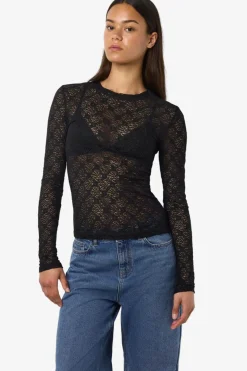 Discount Nmjudith L/S Lace Top T-Shirts & Toppe