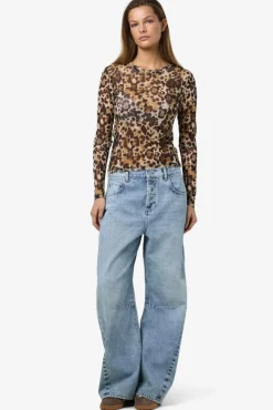 Noisy May Bluser & Skjorter<Nmjudith L/S Mesh Top Bg Fwd
