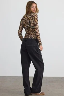 Noisy May Bluser & Skjorter<Nmjudith L/S Mesh Top Bg Fwd