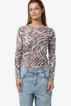 Online Nmjudith L/S Mesh Top Bg Fwd Bluser & Skjorter