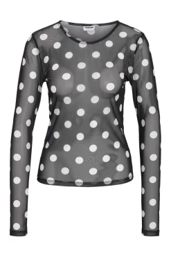 Noisy May Sæt 🛍️|Bluser & Skjorter<Nmjudith L/S Mesh Top Lx