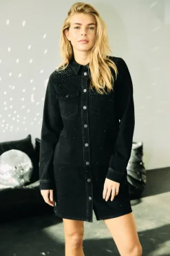 Noisy May Kjoler|Ammevenligt Tøj<Nmkenjy L/S Bling Dress Jt183Bl