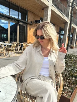 Noisy May Sæt 🛍️|Bluser & Skjorter<Nmleilani L/S Loose Shirt