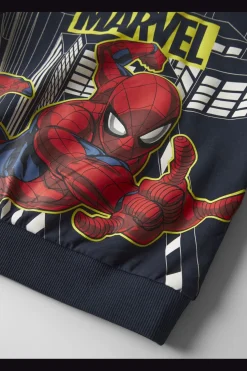 Clearance Nmmdion Spider Nreg Sweat Mar Børn Joggingsæt|Bluser & Skjorter